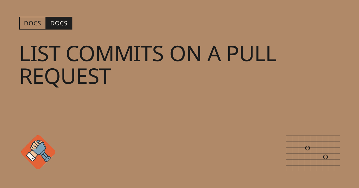 List commits on a pull request | Git AI